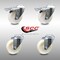 Service Caster 4 Inch SS Nylon Wheel Swivel Bolt Hole Caster Set with 2 Total Lock Brakes SCC SCC-SSBHTTL20S414-NYS-2-S-2 - alternate 1
